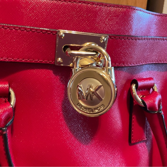 Michael Kors Hamilton large tote Red - Picture 6 of 8